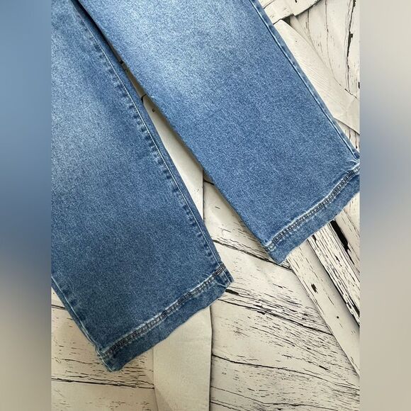 Zara Jeans High Waisted Wide Leg Ankle Size 2 - Picture 5 of 6